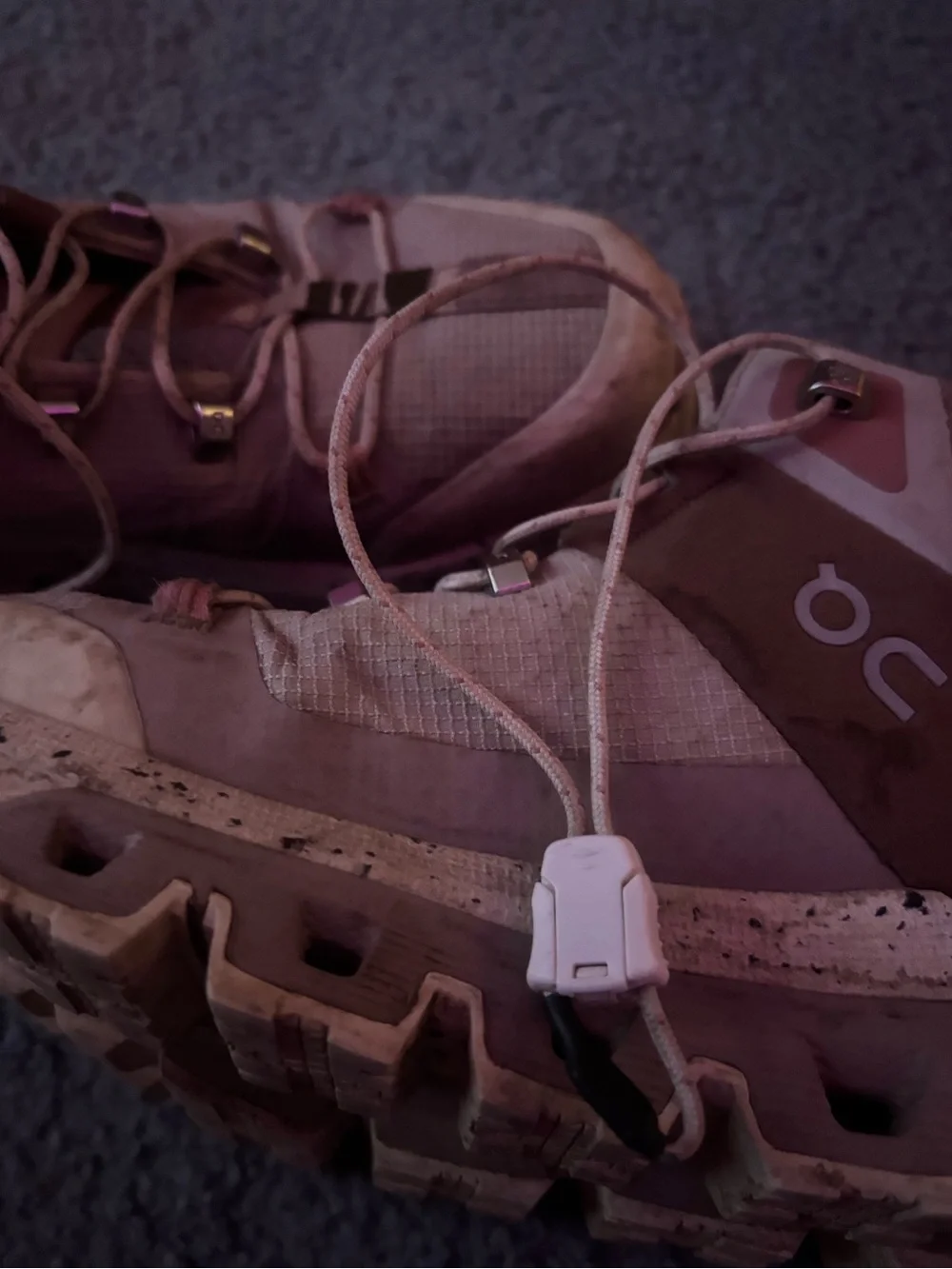 Women's Dusty Pink Trail Sneakers
